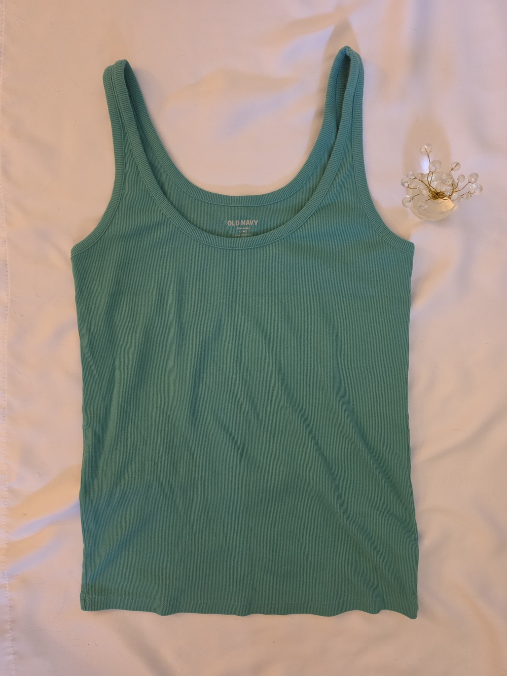 Old Navy Bundle Ribbed Tank Top  Black Teal Mint Yellow Orange, Maroon Large TL - Picture 4 of 8
